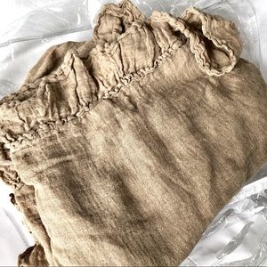 Bella Notte Linens Twin Whisper Linen Bed Scarf